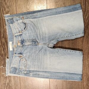 ❤ LOFT SKINNY ANKLE JEANS, TWO-TONE, 0 (25)